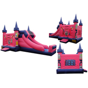 princess inflatable combo slide